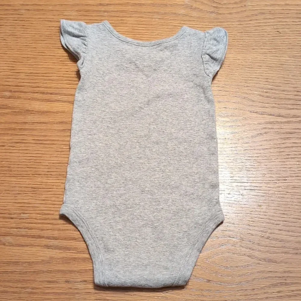 Carter's 9 Month Baby Short Sleeve Onesies Black White Gold